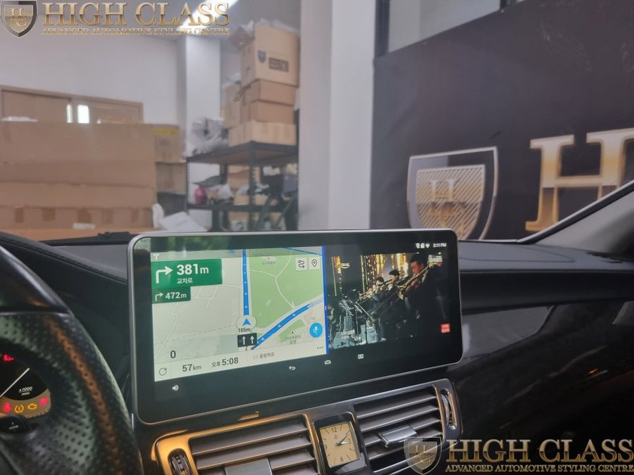벤츠 W218 CLS 250 12.3 인치 모니터 + M2C 200A 안드로이드 네비