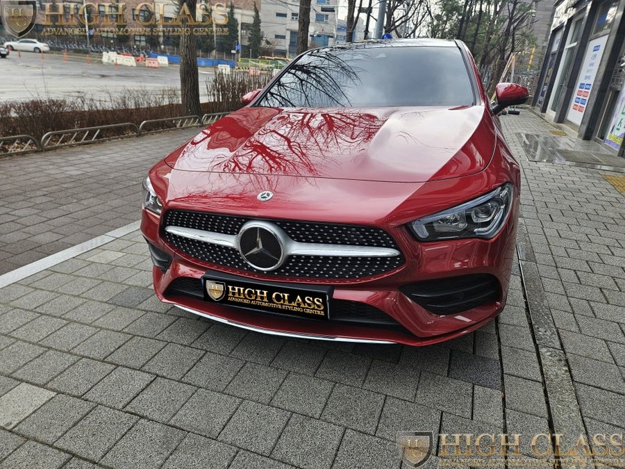 벤츠 CLA 레드컬러 안전벨트 핸들열선 색상 깔맞춤 완료