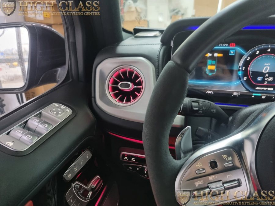 벤츠 G63 AMG 송풍구 엠비언트 + 에어터치 시공 커맨드 터치 가능!!