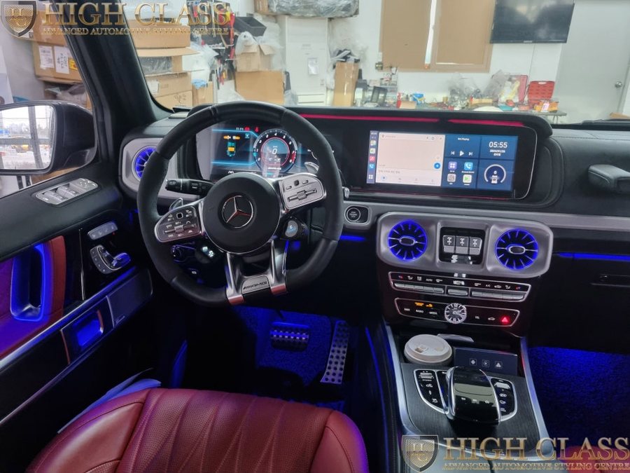 벤츠 G63 AMG 송풍구 엠비언트 + 에어터치 시공 커맨드 터치 가능!!