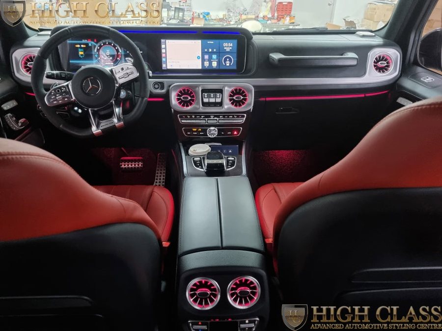 벤츠 G63 AMG 송풍구 엠비언트 + 에어터치 시공 커맨드 터치 가능!!