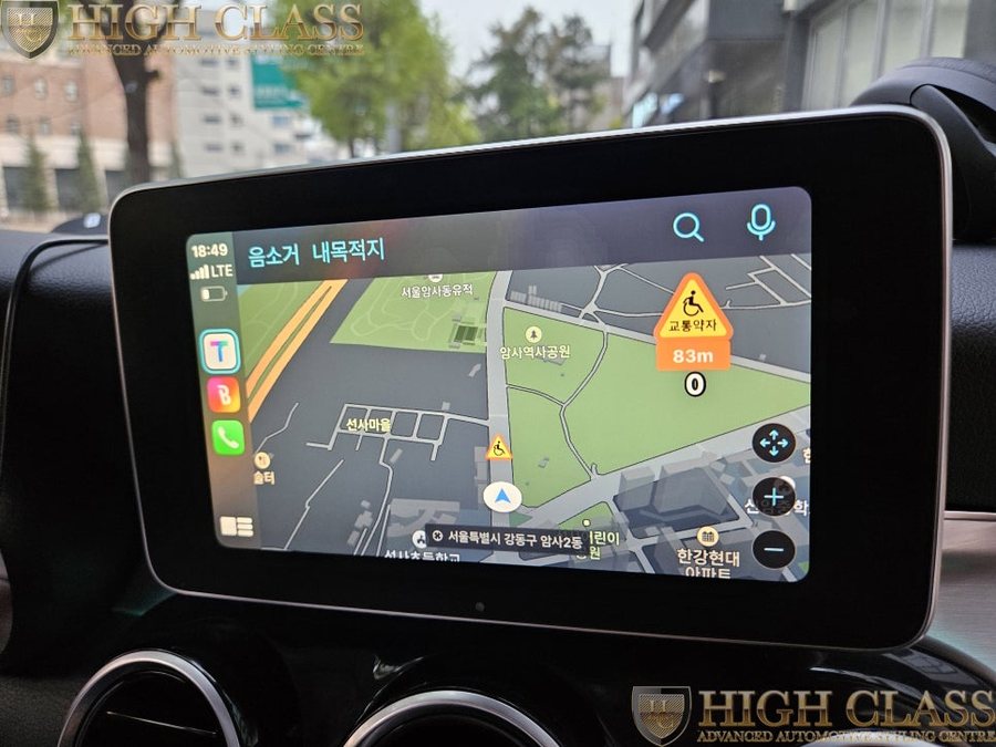 벤츠 GLC 애플카플레이 안드로이드 오토 모듈 무선 연결도 가능