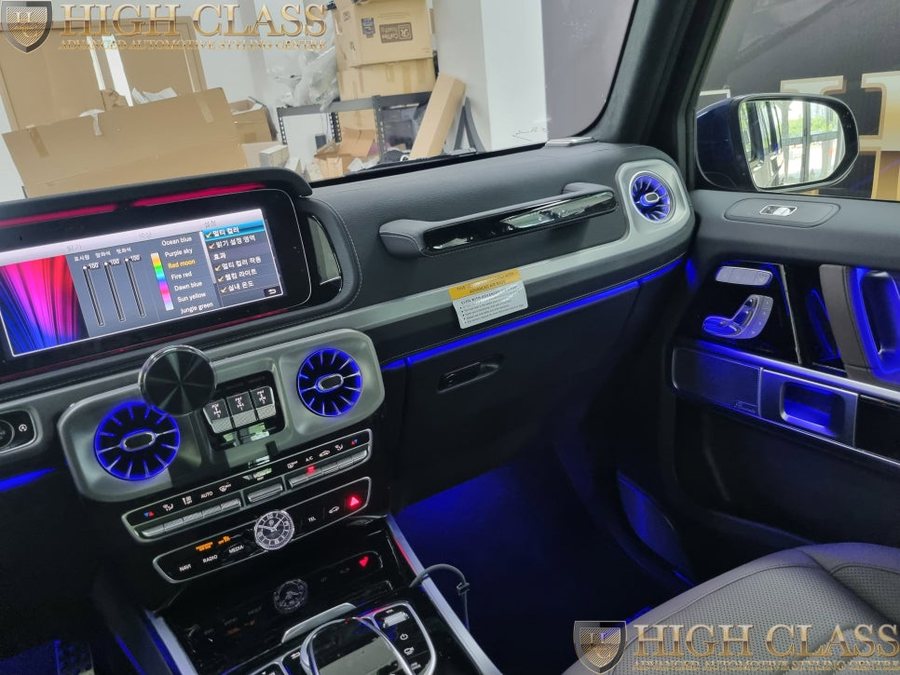 24년 벤츠 G400d 송풍구 엠비언트 순정 엠비언트가 장착되면 더 좋죠!!
