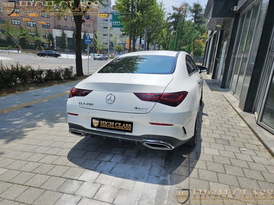 벤츠 CLA 페이스리프트 순정 2열 송풍구 + 엠비언트, 광각미러 교체