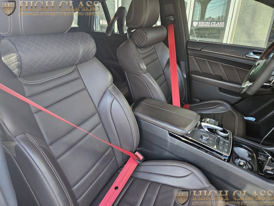 벤츠 GLE W166 레드 컬러 안전벨트 AMG 핸들열선