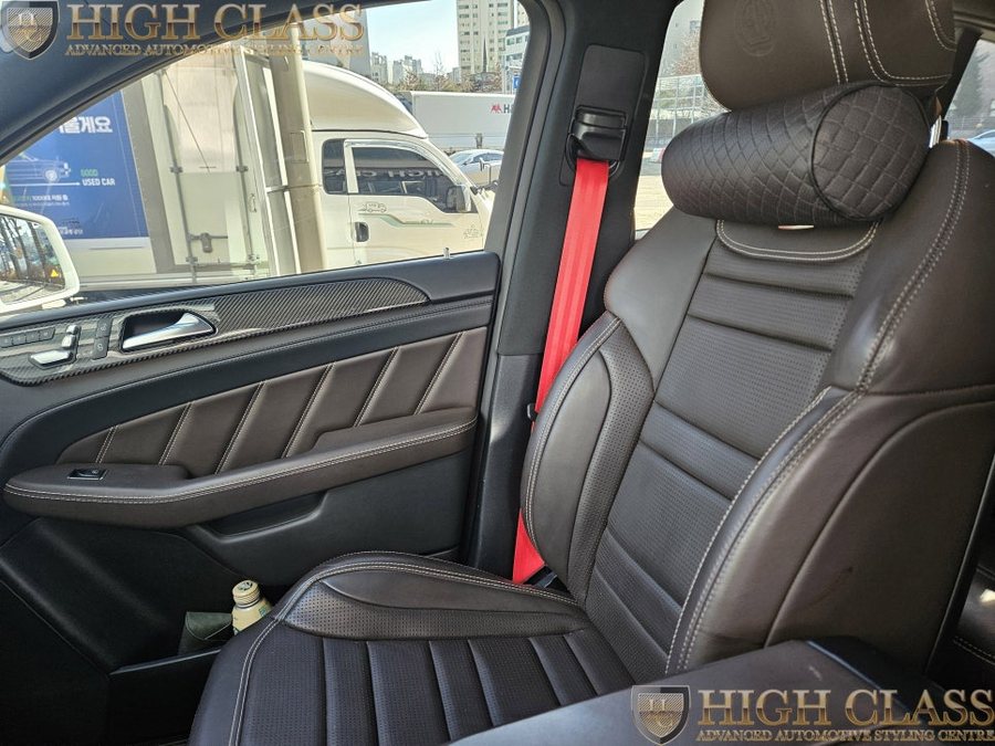 벤츠 GLE W166 레드 컬러 안전벨트 AMG 핸들열선