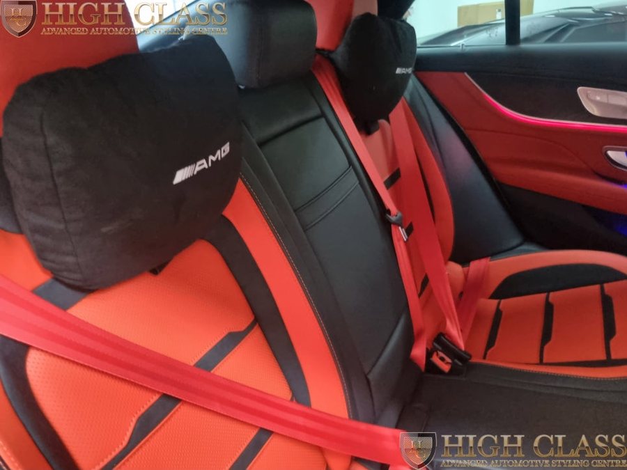 벤츠 GT 63 AMG 컬러 안전벨트 + 엠비언트 패키지 구성 옵션