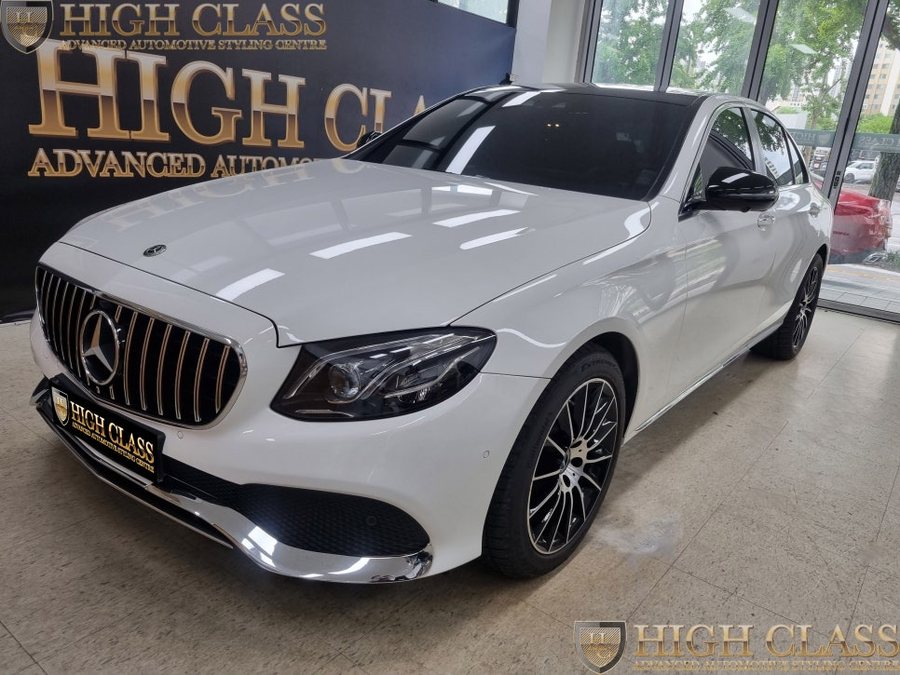 벤츠 E클래스 E300 레드 컬러 안전벨트 전 좌석 시공완료