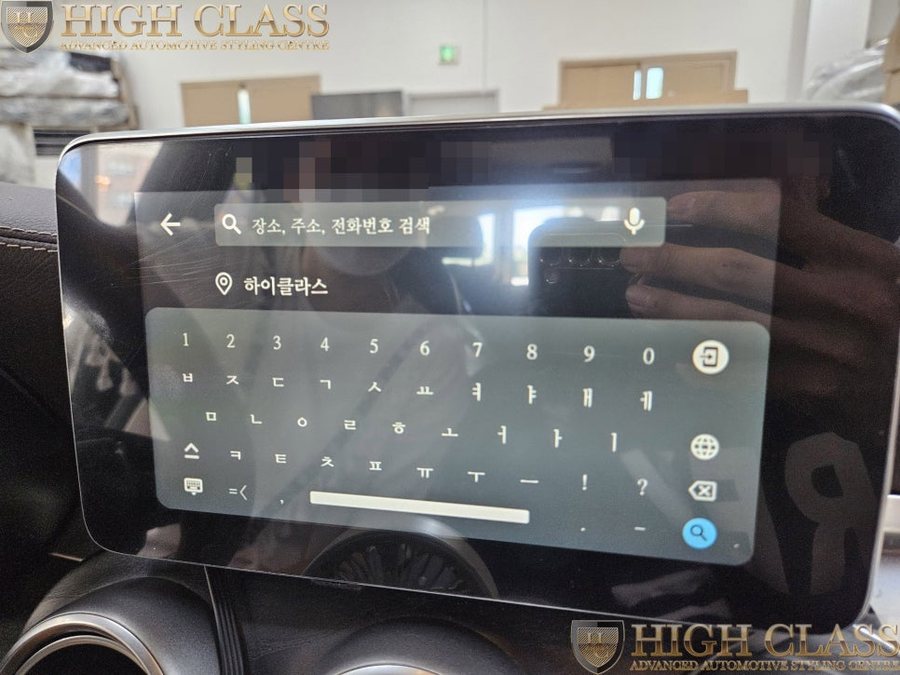 벤츠 GLC 전기형 애플 카플레이 안드로이드 오토 정전식 터치