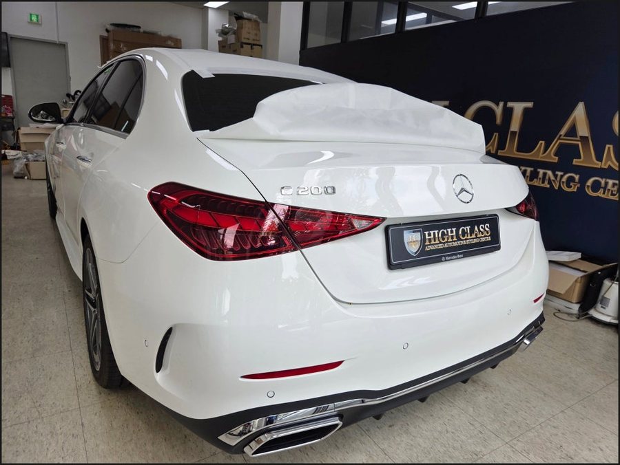 벤츠 C클래스 W206 C200 2열 열선시트 시공, 뒷좟석까지 따뜻하게