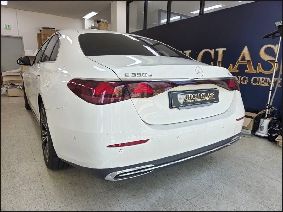 벤츠 W214 E350e, R버튼부터 순정 이오나이저·리어 공조기까지 추가 작업