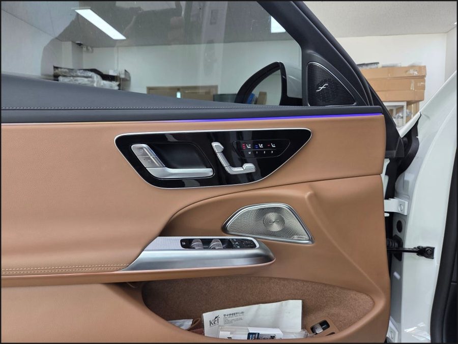 벤츠 W214 E350e, R버튼부터 순정 이오나이저·리어 공조기까지 추가 작업